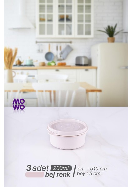 Bony 9'lu Mutfak ve Buzdolabı Kahvaltılık, Erzak Saklama Kabı Bej Renk indirimleri