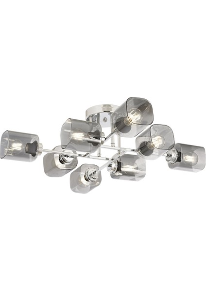 Avonnı AR-60271-8K Krom Kaplama Modern Avize E27 Metal Cam 78CM