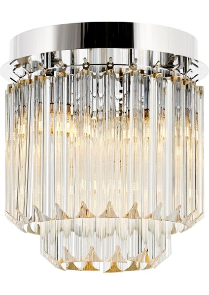 Avonnı AR-60298-K30 Krom Kaplama Klasik Avize E14 Metal Kristal 30CM