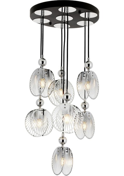 Avonnı AV-60313-7KT Krom Kaplama Modern Avize E27 Metal 40CM