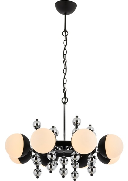 Avonnı AV-60318-8K Krom Kaplama Modern Avize E27 Metal Cam 105CM