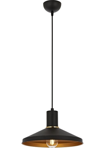 Avonnı AV-4106-M24-BSY Siyah Boyalı Modern Avize E27 Metal 30CM