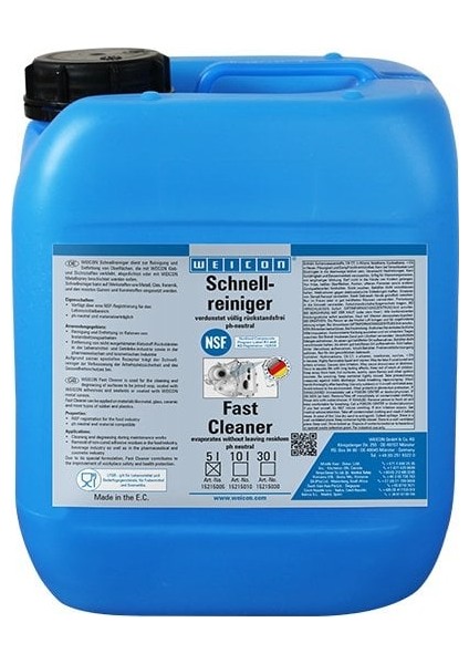 Hızlı Temizleyici Sıvı - 5 Litre Nsf Gıdaya Uygun