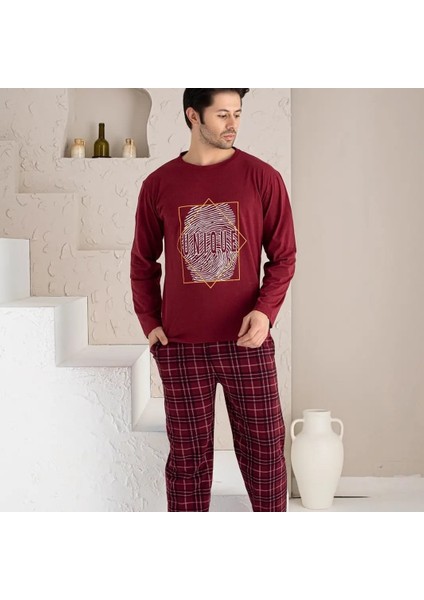 Pijama Ekose Alt Cepli Pijama Mevsimlik Pijama Uzun Kollu Pijama Erkek Pijama Takımı