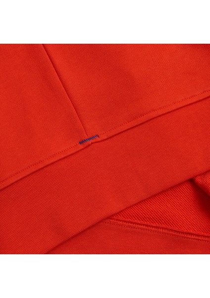 Sweatshirt %100 Organik Pamuk Bisiklet Yaka 3 Iplik Kalın Kumaş Basic Turuncu Kadın fırsatları