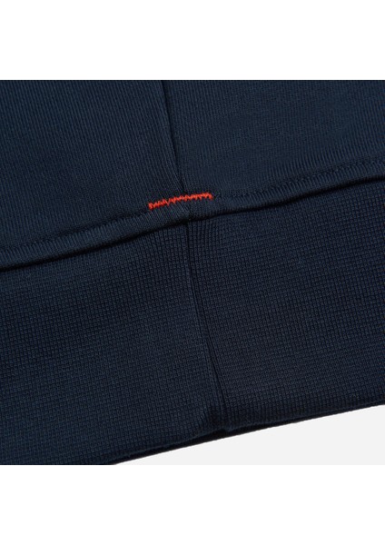 Sweatshirt %100 Organik Pamuk Bisiklet Yaka 3 Iplik Kalın Kumaş Basic Lacivert Kadın fırsatları