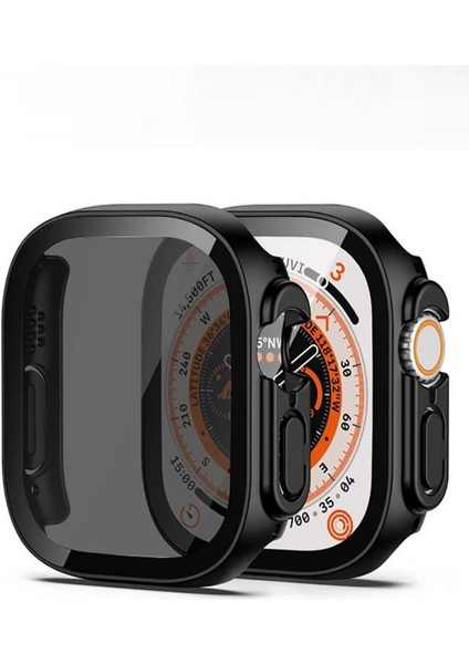 Apple Watch Ultra 49MM Sert Pc Kasa ve Privacy Hayalet Ekran Koruyucu Watch Gard 23 modelleri