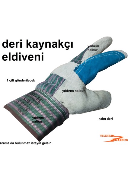 Eldiven Kaynakçı Eldiveni Kalın Sıcağa Dayanıklı Deri Sağlam fiyatları