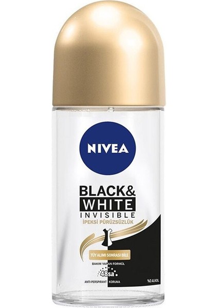 Roll-On Invisible Black&white Ipeksi Pürüzsüzlük 50 ml