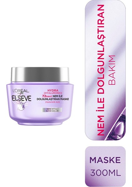 Hydra Hyaluronic 72 Saat Nem ile Dolgunlaştıran Maske 300 ml