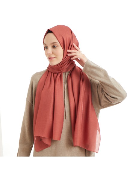 Kremit Qoza Çift Taraflı Şal 8300 - Kiremit