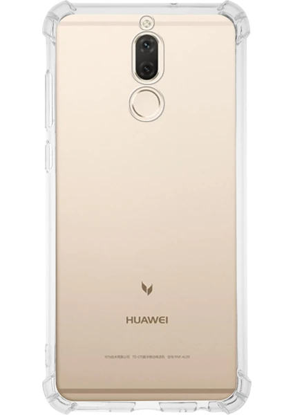 Caseworld Huawei Mate 10 Lite ile Uyumlu Kapak Köşe Korumalı Airbag Antishock Silikon Şeffaf Kılıf