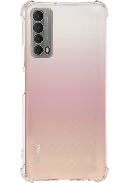 Caseworld Huawei P Smart 2021 ile Uyumlu Kapak Köşe Korumalı Airbag Antishock Silikon Şeffaf Kılıf
