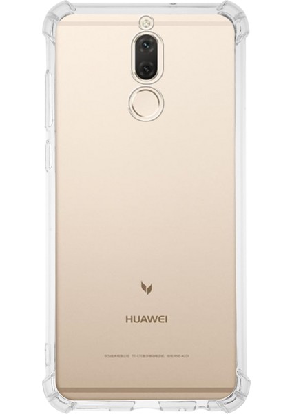 Huawei Mate 10 Lite ile Uyumlu Kapak Köşe Korumalı Airbag Antishock Silikon Şeffaf Kılıf