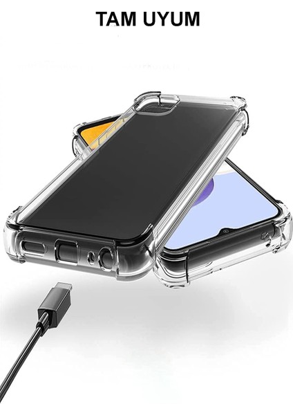 Caseworld Huawei Y7 2019 ile Uyumlu Kapak Köşe Korumalı Airbag Antishock Silikon Şeffaf Kılıf