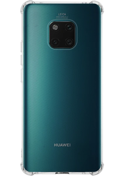 Huawei Mate 20 Pro ile Uyumlu Kapak Köşe Korumalı Airbag Antishock Silikon Şeffaf Kılıf