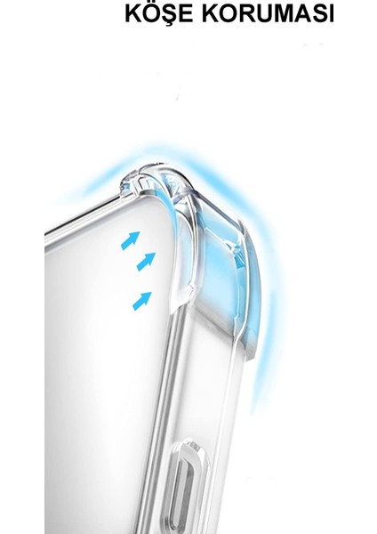 Caseworld Huawei P Smart 2019 ile Uyumlu Kapak Köşe Korumalı Airbag Antishock Silikon Şeffaf Kılıf