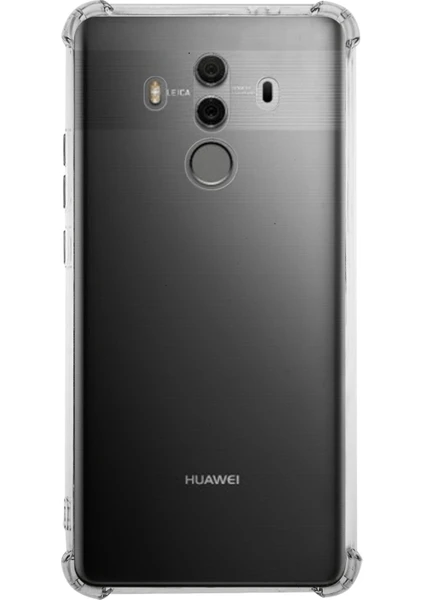 Huawei Mate 10 Pro ile Uyumlu Kapak Köşe Korumalı Airbag Antishock Silikon Şeffaf Kılıf