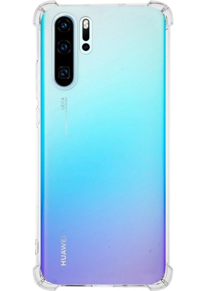 Huawei P30 Pro ile Uyumlu Kapak Köşe Korumalı Airbag Antishock Silikon Şeffaf Kılıf