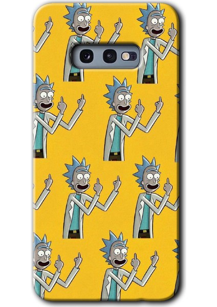 Samsung Galaxy S10E Kılıf Baskılı Kapak - Rick Felsefesi + 5d Tam Kaplayan Cam