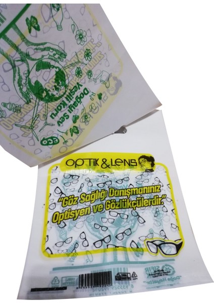 Baskılı Atlet Optik Gözlük Poşeti 22 x 32 cm 5 KG