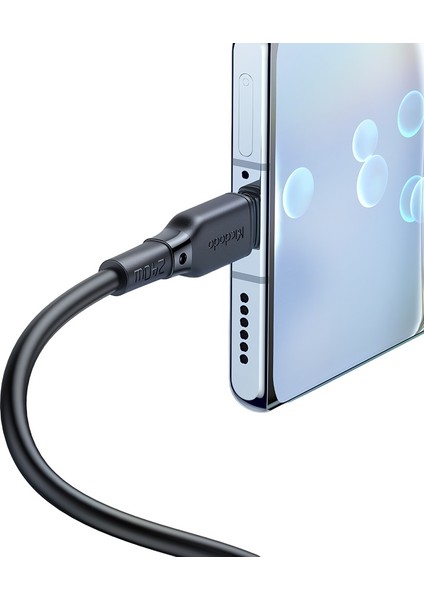 CA-3310 Type-C 240W Hızlı Data ve Şarj Kablosu 1.2m - Siyah