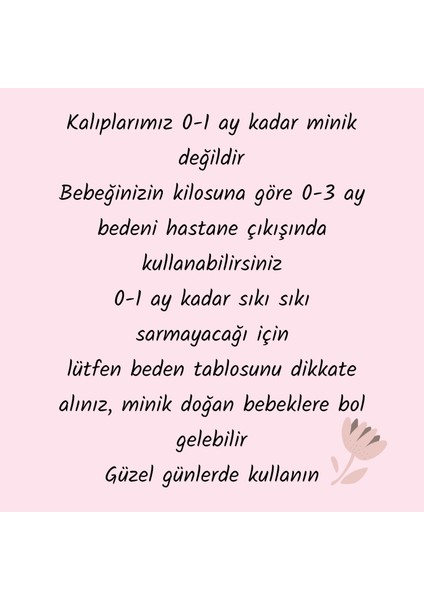 Fistolu Dal Çiçekli Yenidoğan Tulum ve Şapkas fırsatları