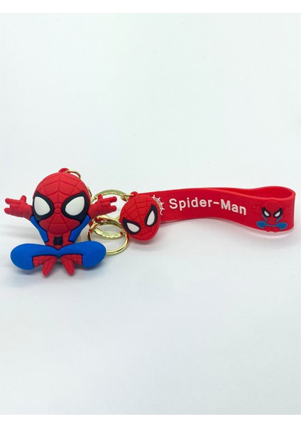 Spiderman Karakterli Klipsli Bileklikli Anahtarlık Aksesuar