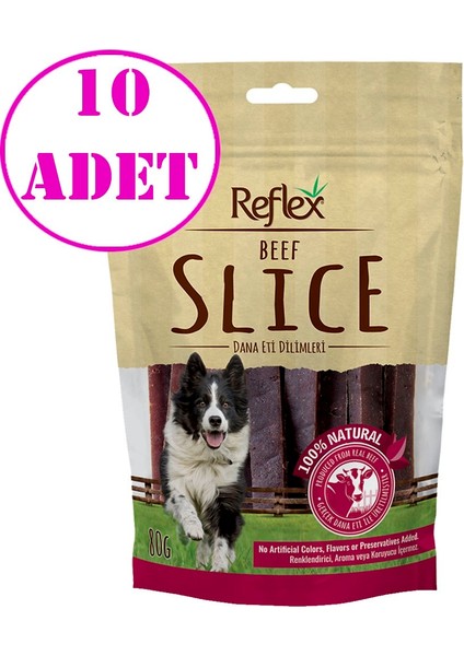 Biftekli Çubuk Köpek Ödülü 80 gr 10 Ad