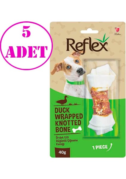 Ördek Etli Düğümlü Kemik 40 gr 5 Ad