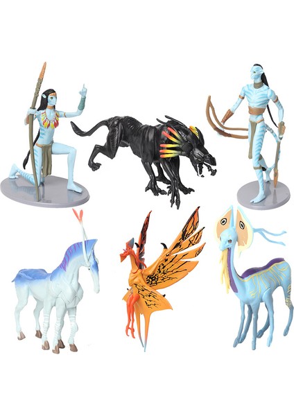 6 Adet/takım Film Avatar 2 Pvc Figür Model Oyuncaklar (Yurt Dışından)