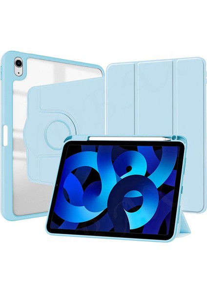 Apple iPad 7. 8. 9. Nesil 10.2" Kılıf Dik-Yatay Kalem Bölmeli Smart Case 2019 2020 2021