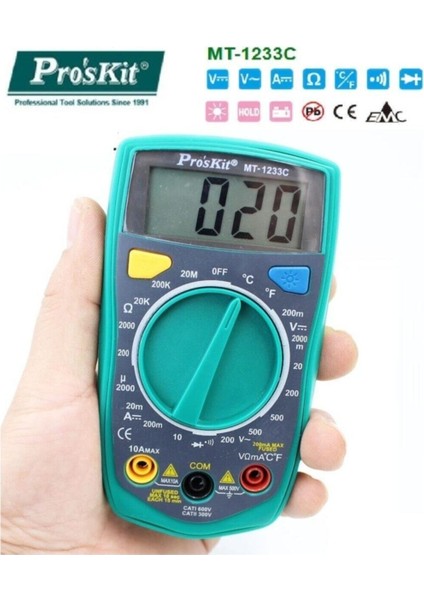 MT-1233C MT-1233C Dijital Multimetre Ölçü Aleti indirimleri