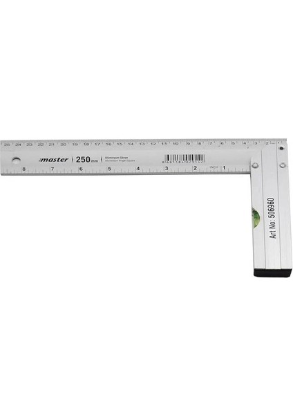 Alüminyum Terazili L Gönye - 25CM