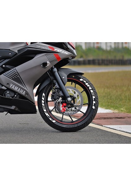 Pzero Motorsiklet Lastik Yazısı Sticker 4 Adet