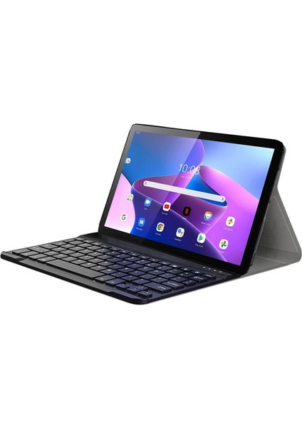 Lenovo Tab M10 3.nesil TB328FU 10.1 ZAAG0003TR Inch T328 Tablet Bluetooth Klavyeli Standlı Kılıf - Bkk4