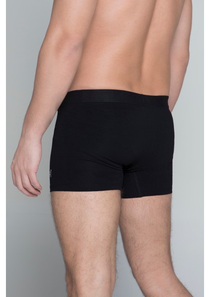 Yeap! Underwear 2 Li Siyah Penye Pamuklu Likralı Düz Erkek Boxer Mükemmel Uyum Mükemmel Kalite Ye1 fiyatları