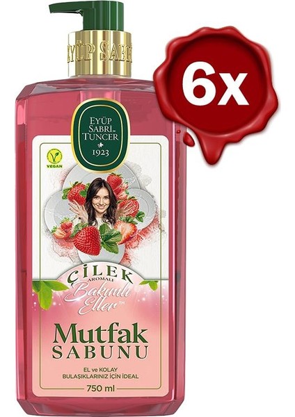 Çilek Mutfak Sabunu 6 x 750 ml