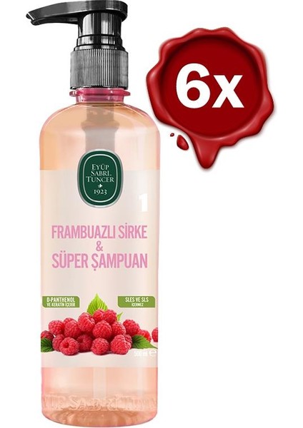 Frambuazlı Sirke & Süper Şampuan 500 ml x 6