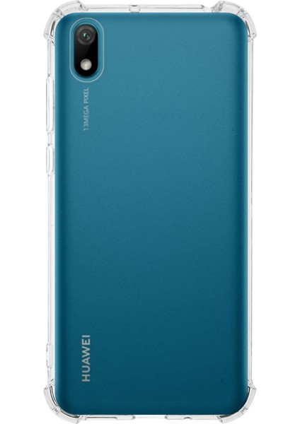 Huawei Y5 2019 ile Uyumlu Kapak Köşe Korumalı Airbag Antishock Silikon Şeffaf Kılıf