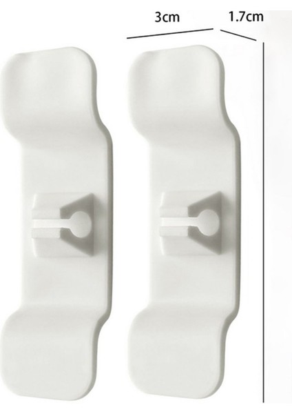 6'lı Pratik Kablo Toparlayıcı Yapışkanlı Klips Mutfak Air Fryer Kettle Kahve Makinası Tost Makinası Kablo Tutucu Düzenleyici