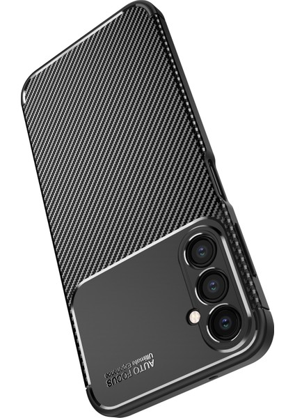 Samsung Galaxy A34 Kılıf Rugged Armor Darbe Emici Uzun Ömürlü Dayanıklı Parmak İzi Yapmaz Karbon Tasarım Negro Silikon Kapak