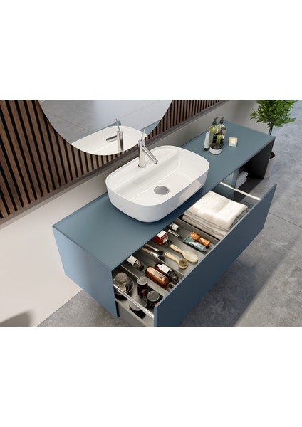 Seramik Cerastyle Aqua Tezgah Üstü Lavabo 60 cm 077100U