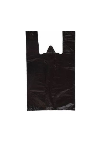 Ambalaj Markt Siyah Atlet Poşet Cici (Hışır), Market Poşet 5 kg