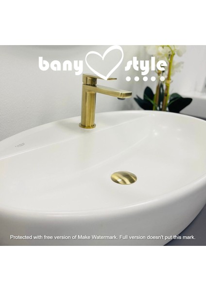 Cerastyle Turkuaz One Tezgah Üstü Lavabo 67*42 cm (B Delıklı)