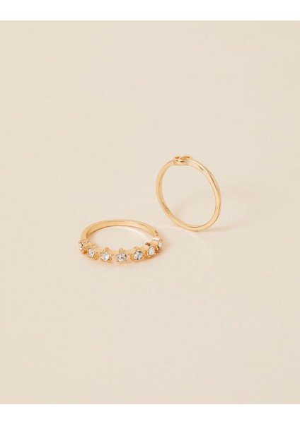 Parlak Yıldızlar Yüzük Seti x 2