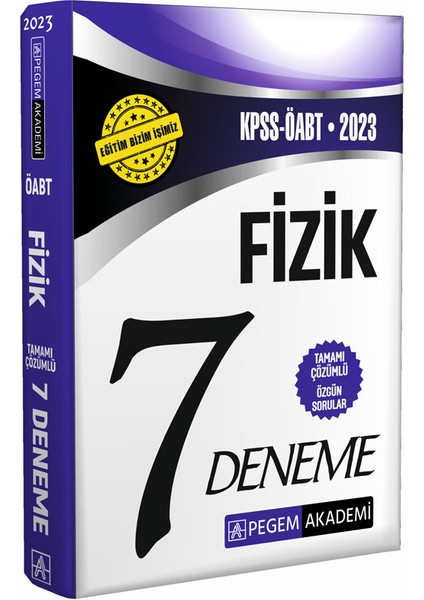 Pegem Akademi Yayıncılık 2023 KPSS ÖABT Fizik 7 Deneme