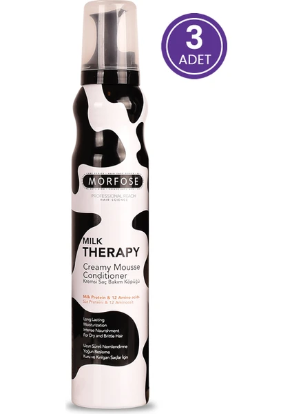 Morfose Milk Theraphy Saç Köpüğü 3 x 200 ml