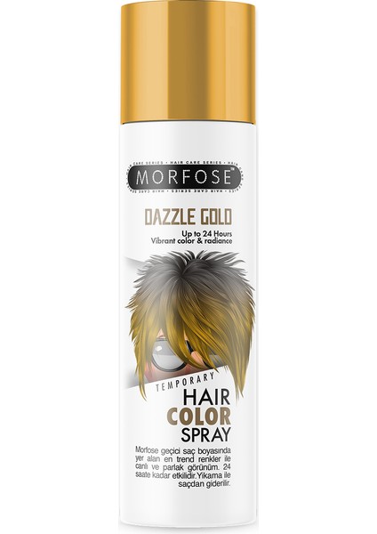 Mech 24 Saate Kadar Etkili Altın Renkli Saç Spreyi Dazzle Gold 150 Ml