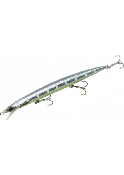 Jerk Minnow 145 mm 17 gr Sınkıng Suni Yem Renk: Zebra Glow